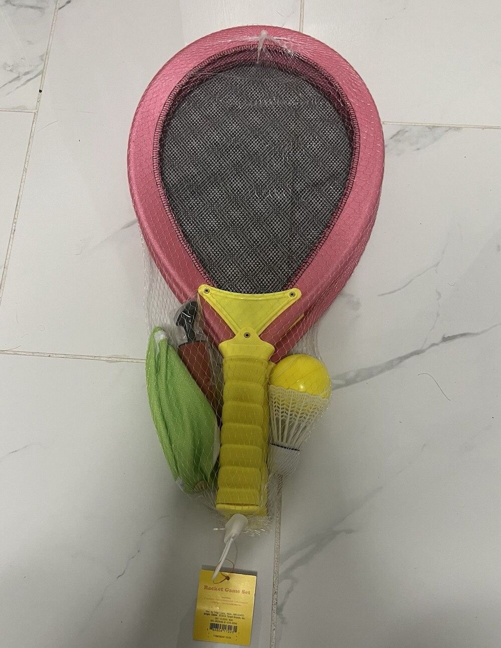 Racket Badminton Set 6pc Pink - Sun Squad™: Includes Pump, Tennis Ball, Ages 5+